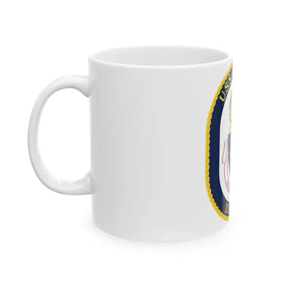 USS Hopper DDG 70 Crest (U.S. Navy) White Coffee Mug - Go Mug Yourself