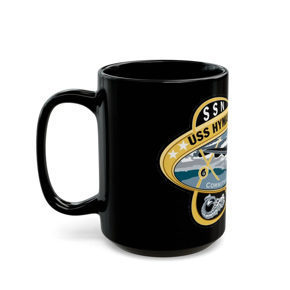 USS Hyman G Rickover SSN 795 (U.S. Navy) Black Coffee Mug-Go Mug Yourself