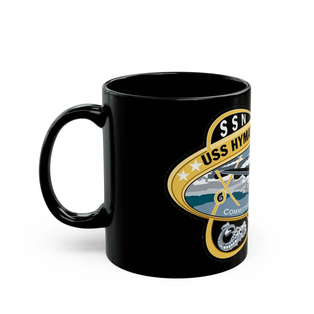 USS Hyman G Rickover SSN 795 (U.S. Navy) Black Coffee Mug-Go Mug Yourself