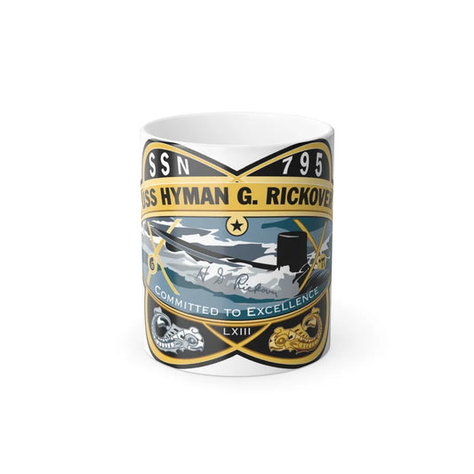USS Hyman G Rickover SSN 795 (U.S. Navy) Color Changing Mug 11oz-11oz-Go Mug Yourself