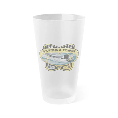 USS Hyman G Rickover SSN 795 (U.S. Navy) Frosted Pint Glass 16oz Default Title - Go Mug Yourself