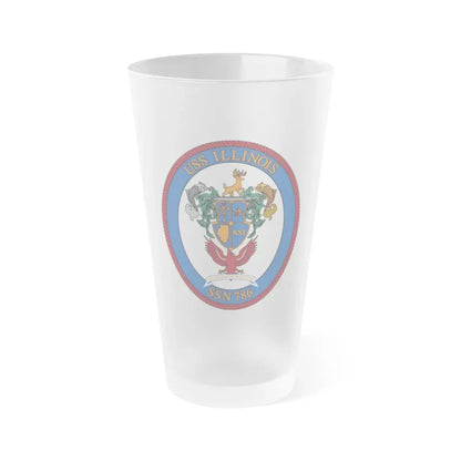 USS Illinois 786 (U.S. Navy) Frosted Pint Glass 16oz Default Title - Go Mug Yourself