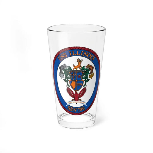 USS Illinois 786 (U.S. Navy) Pint Glass 16oz 16oz - Go Mug Yourself
