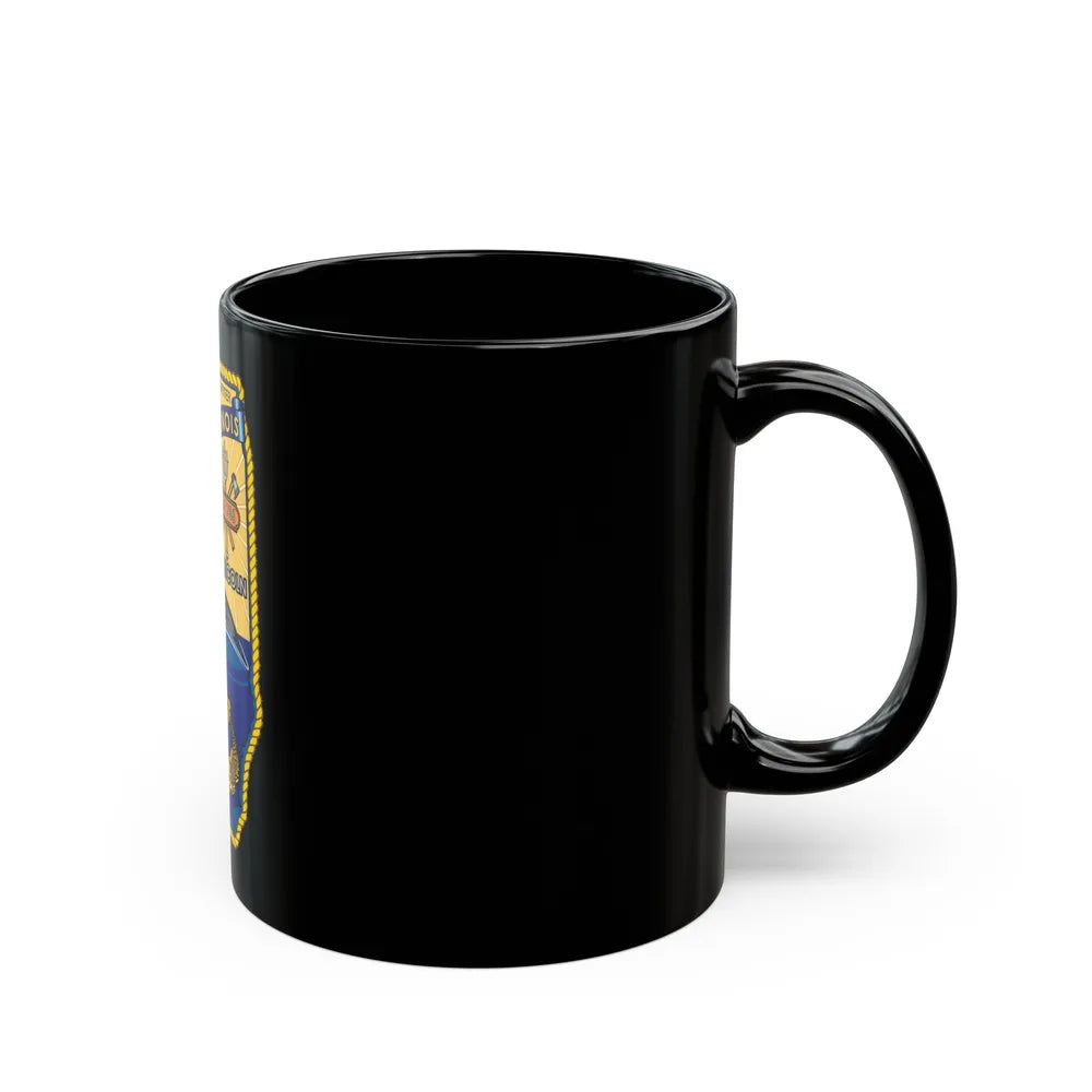 USS Illinois SSN 786 v2 (U.S. Navy) Black Coffee Mug-Go Mug Yourself