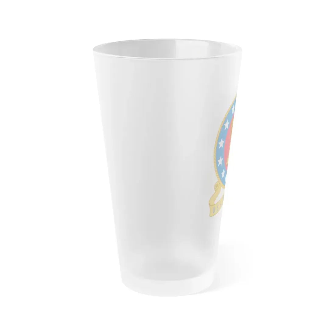 USS Independence (U.S. Navy) Frosted Pint Glass 16oz - Go Mug Yourself