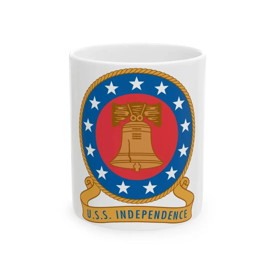 USS Independence (U.S. Navy) White Coffee Mug 11oz - Go Mug Yourself