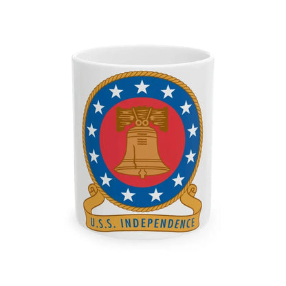 USS Independence (U.S. Navy) White Coffee Mug 11oz - Go Mug Yourself