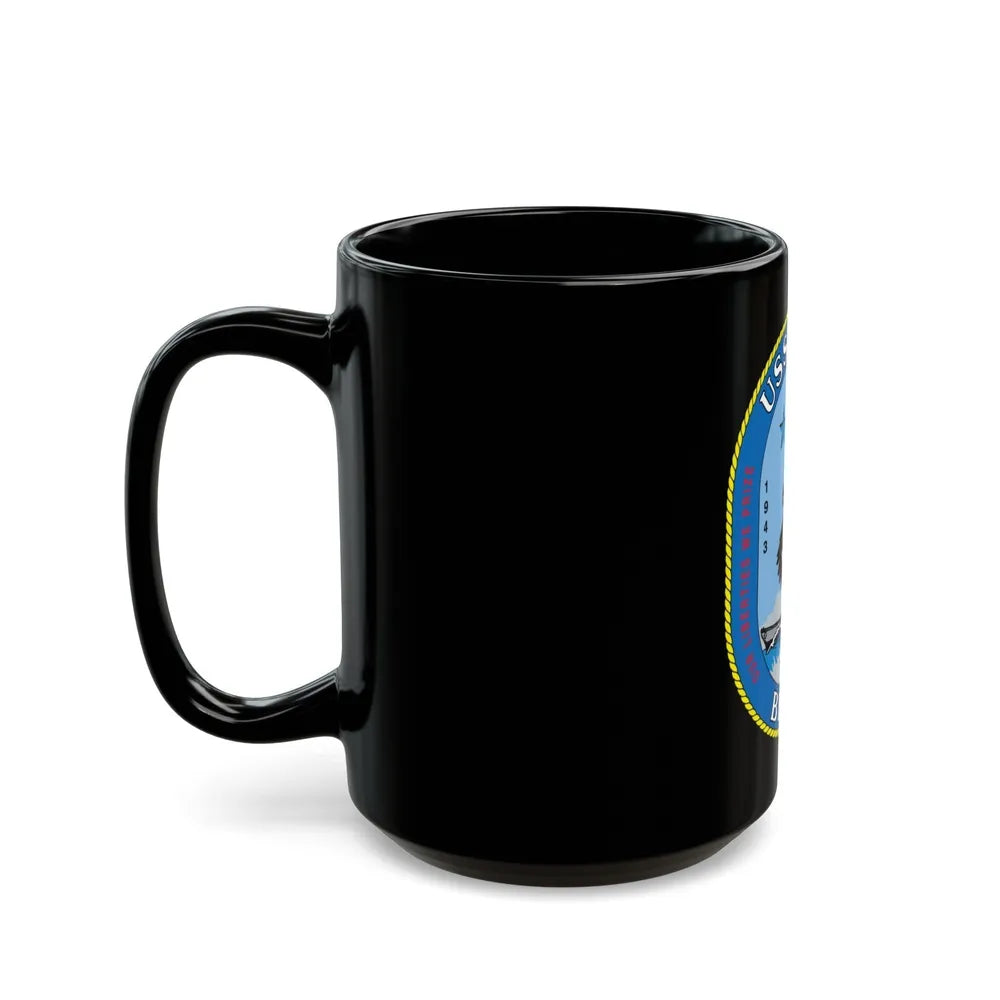 USS Iowa BB 61 (U.S. Navy) Black Coffee Mug-Go Mug Yourself