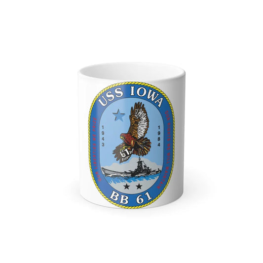 USS Iowa BB 61 (U.S. Navy) Color Changing Mug 11oz-11oz-Go Mug Yourself