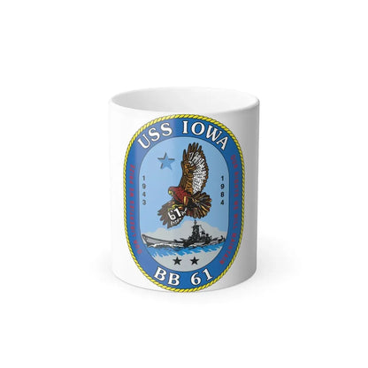 USS Iowa BB 61 (U.S. Navy) Color Changing Mug 11oz Default Title 11oz - Go Mug Yourself