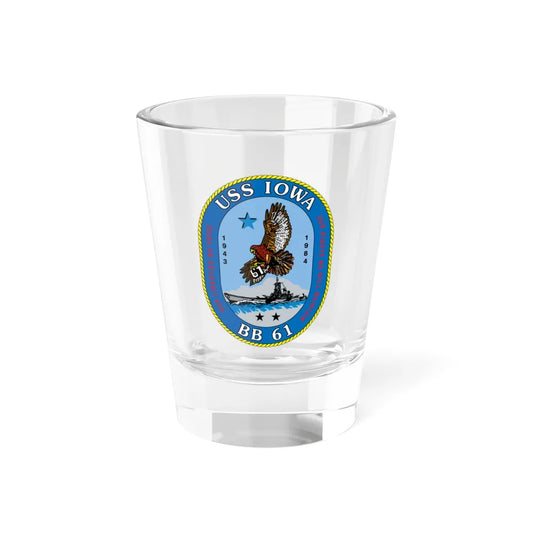 USS Iowa BB 61 (U.S. Navy) Shot Glass 1.5oz 1.5oz - Go Mug Yourself