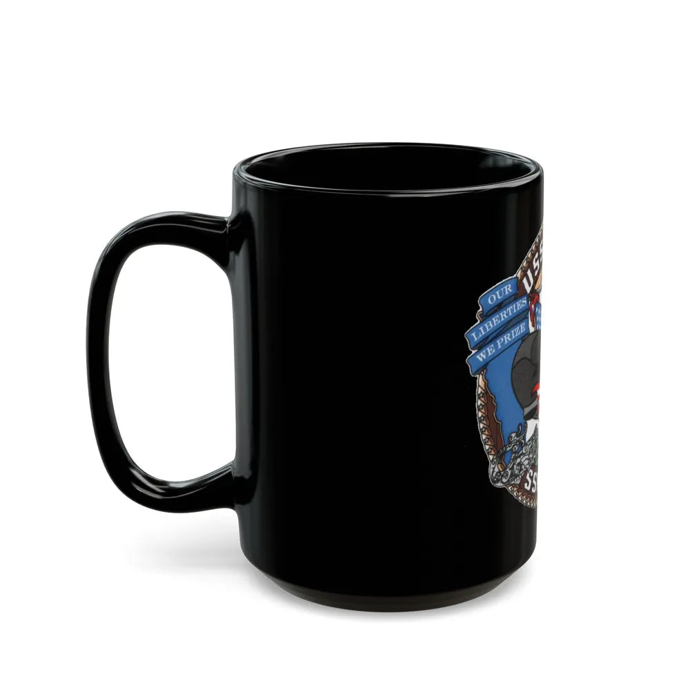 USS IOWA SSN 797 (U.S. Navy) Black Coffee Mug-Go Mug Yourself