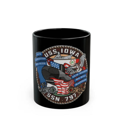USS IOWA SSN 797 (U.S. Navy) Black Coffee Mug 11oz - Go Mug Yourself