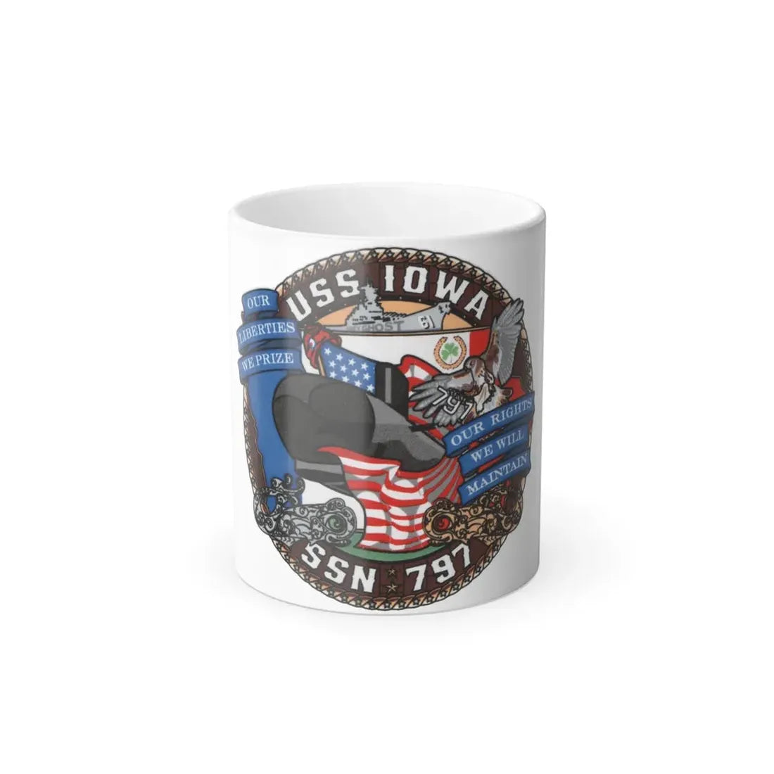 USS IOWA SSN 797 (U.S. Navy) Color Changing Mug 11oz Default Title 11oz - Go Mug Yourself