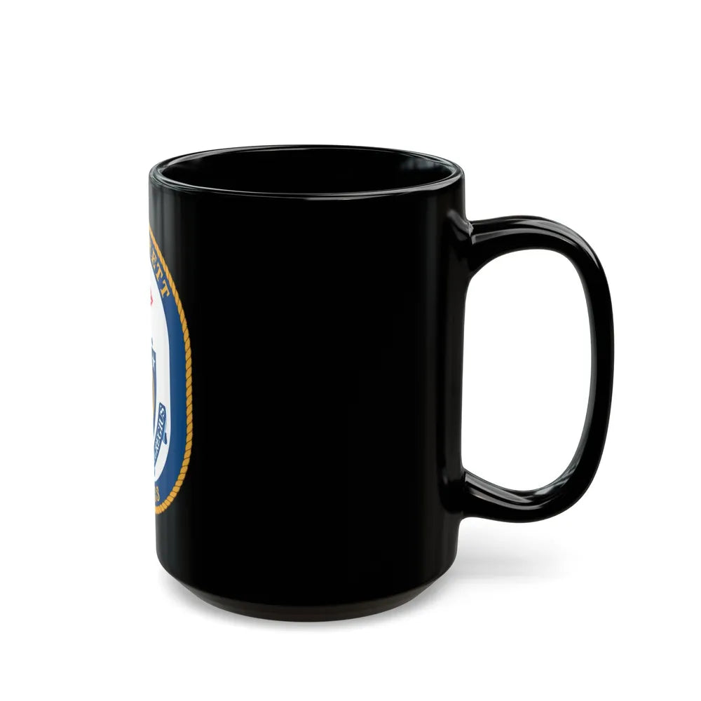 USS Jarrett FFG 33 (U.S. Navy) Black Coffee Mug-Go Mug Yourself