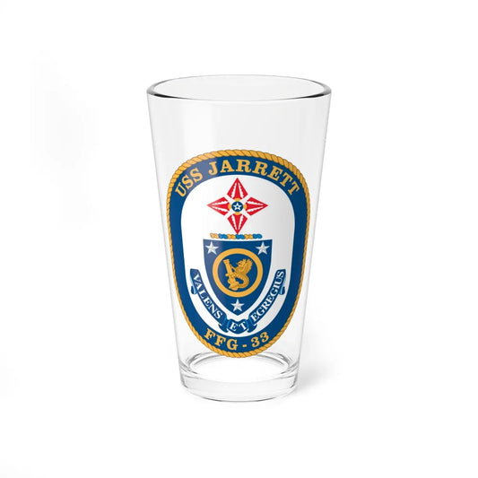 USS Jarrett FFG 33 (U.S. Navy) Pint Glass 16oz-16oz-Go Mug Yourself