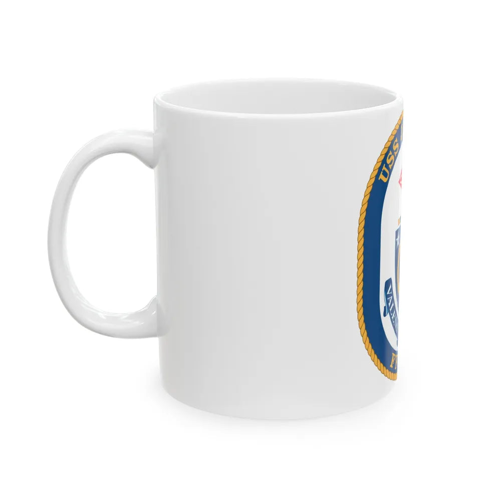 USS Jarrett FFG 33 (U.S. Navy) White Coffee Mug-Go Mug Yourself