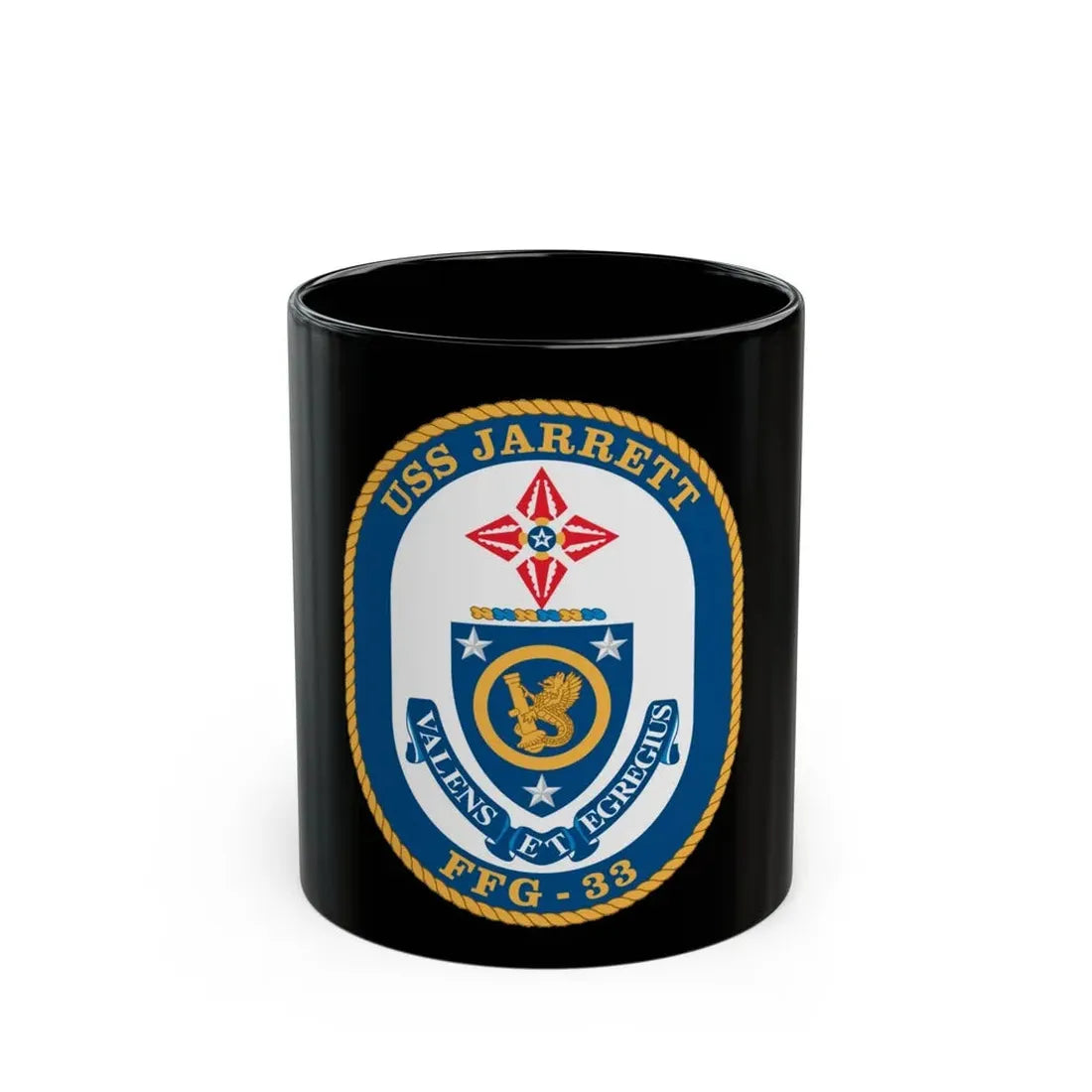 USS Jarrett FFG 33 (U.S. Navy) Black Coffee Mug 11oz - Go Mug Yourself