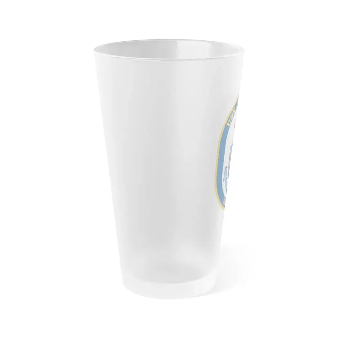 USS Jarrett FFG 33 (U.S. Navy) Frosted Pint Glass 16oz - Go Mug Yourself
