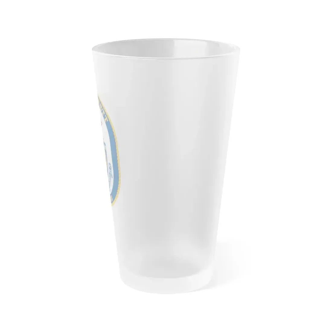 USS Jarrett FFG 33 (U.S. Navy) Frosted Pint Glass 16oz - Go Mug Yourself