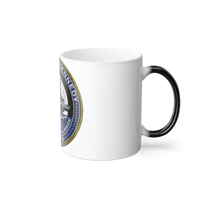 USS JOHN F KENNEDY CVN 79 (U.S. Navy) Color Changing Mug 11oz-Go Mug Yourself