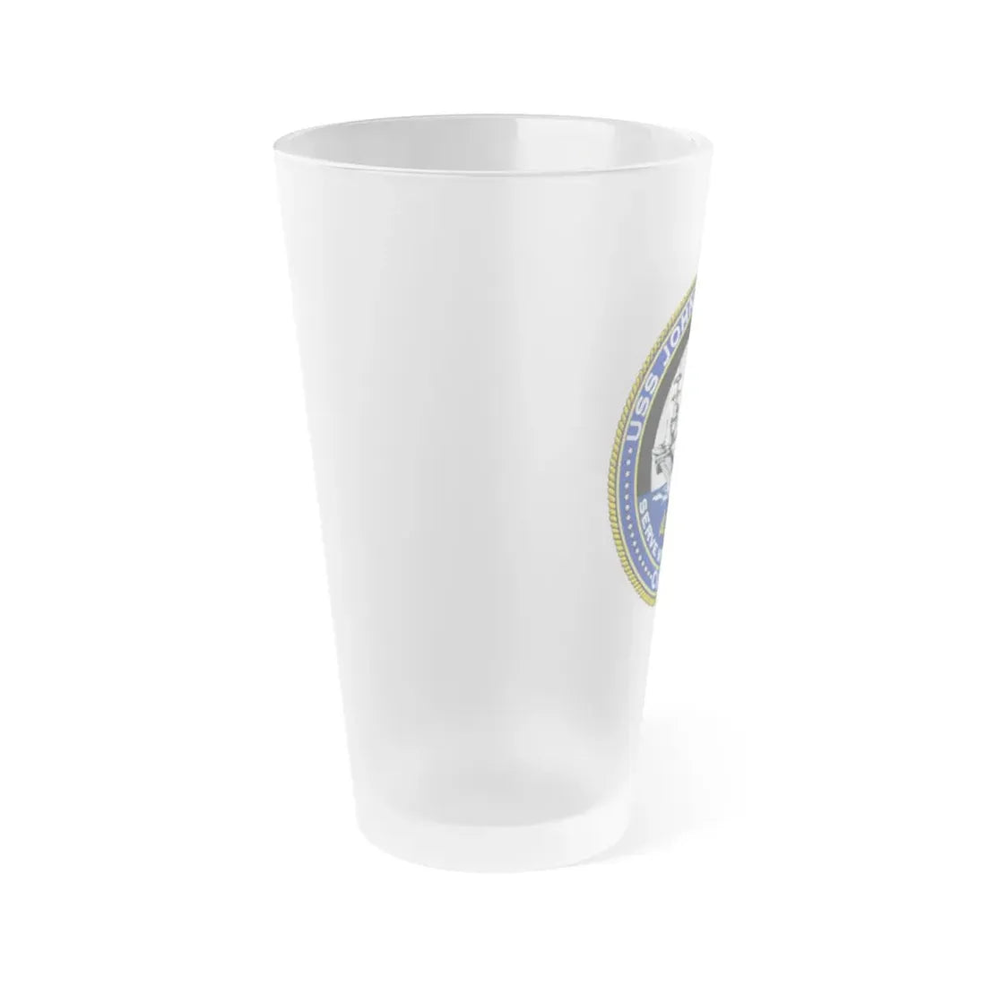 USS JOHN F KENNEDY CVN 79 (U.S. Navy) Frosted Pint Glass 16oz - Go Mug Yourself