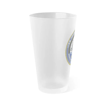 USS JOHN F KENNEDY CVN 79 (U.S. Navy) Frosted Pint Glass 16oz - Go Mug Yourself
