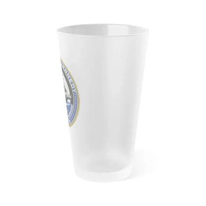 USS JOHN F KENNEDY CVN 79 (U.S. Navy) Frosted Pint Glass 16oz - Go Mug Yourself