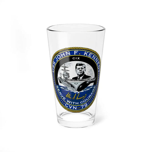 USS JOHN F KENNEDY CVN 79 (U.S. Navy) Pint Glass 16oz 16oz - Go Mug Yourself