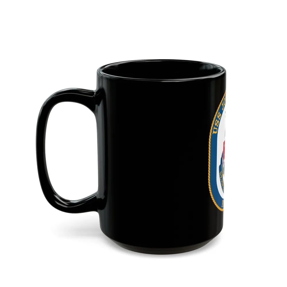 USS John L Hall FFG 32 (U.S. Navy) Black Coffee Mug-Go Mug Yourself