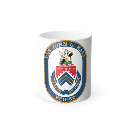 USS John L Hall FFG 32 (U.S. Navy) Color Changing Mug 11oz-11oz-Go Mug Yourself