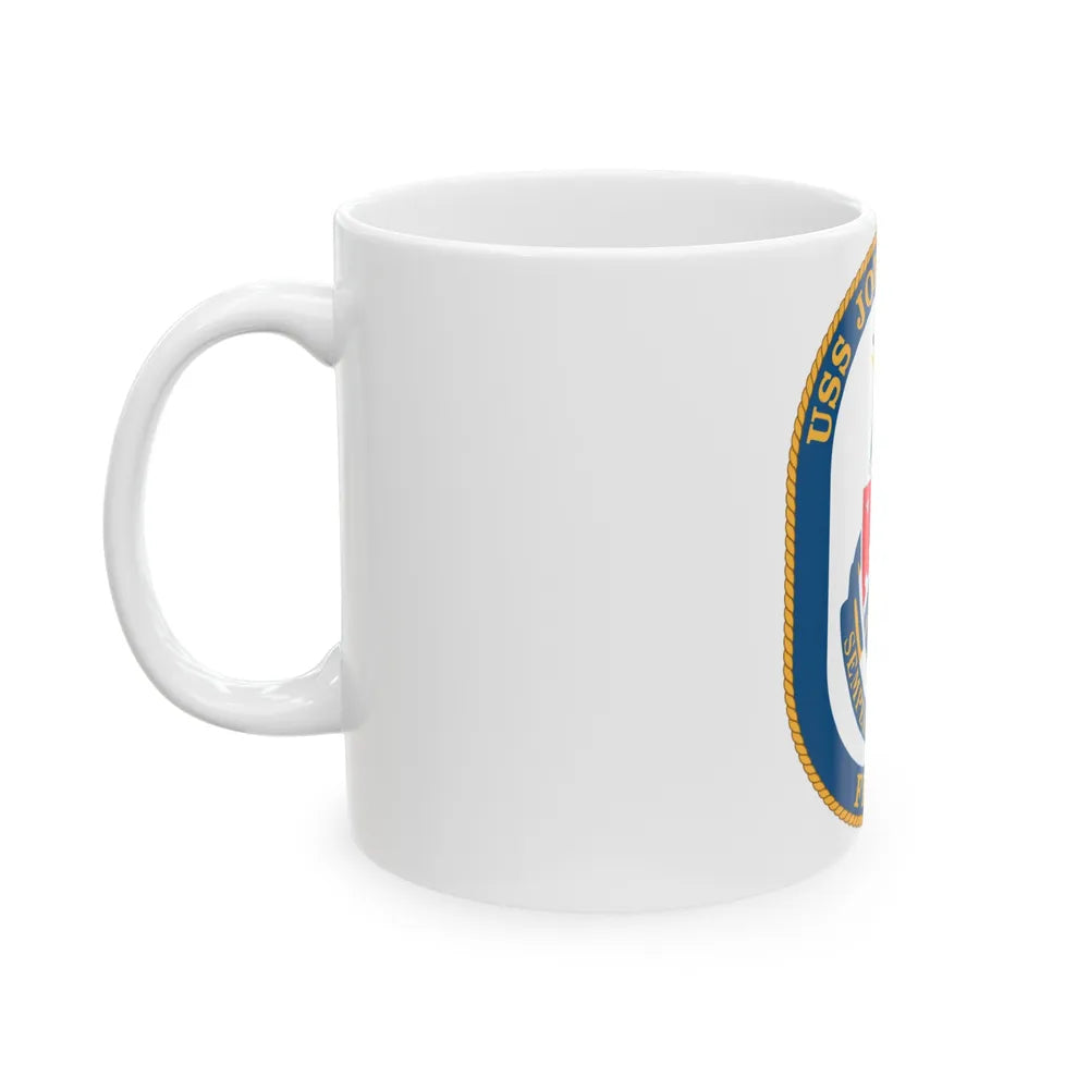 USS John L Hall FFG 32 (U.S. Navy) White Coffee Mug-Go Mug Yourself