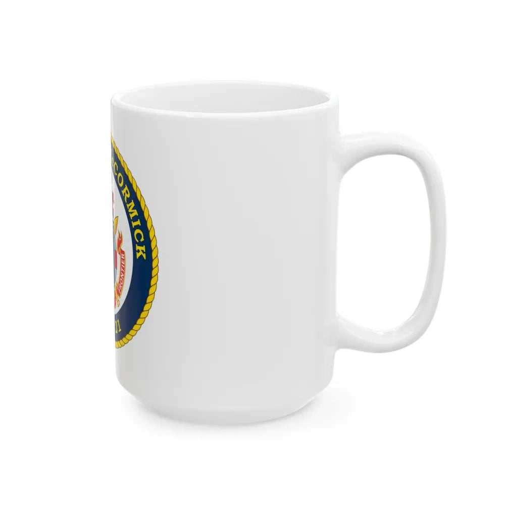 USS John McCormick WPC 1121 (U.S. Coast Guard) White Coffee Mug-Go Mug Yourself