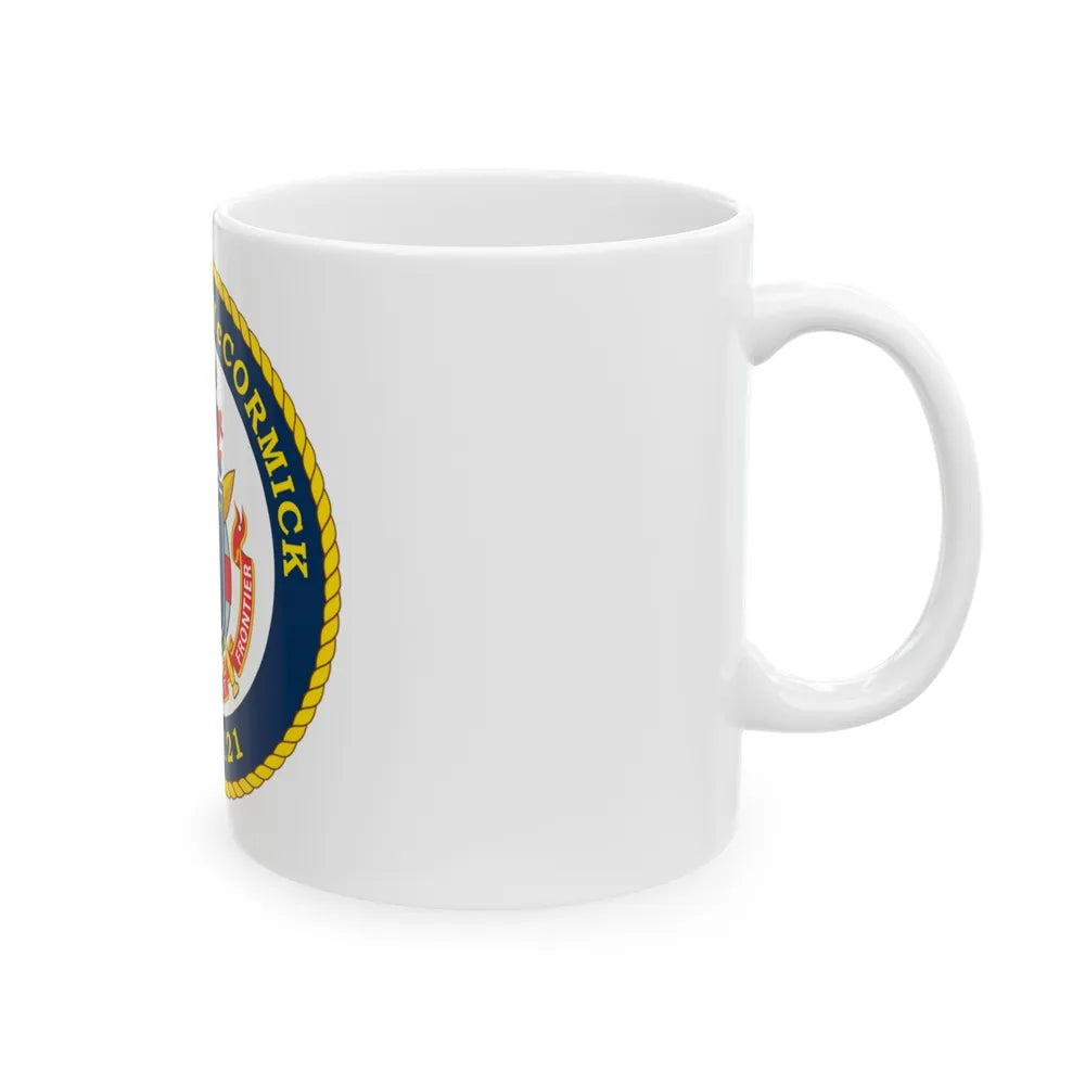 USS John McCormick WPC 1121 (U.S. Coast Guard) White Coffee Mug-Go Mug Yourself