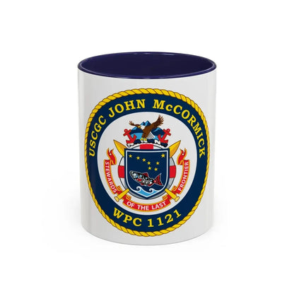 USS John McCormick WPC 1121 (U.S. Coast Guard) Accent Coffee Mug 11oz Navy - Go Mug Yourself