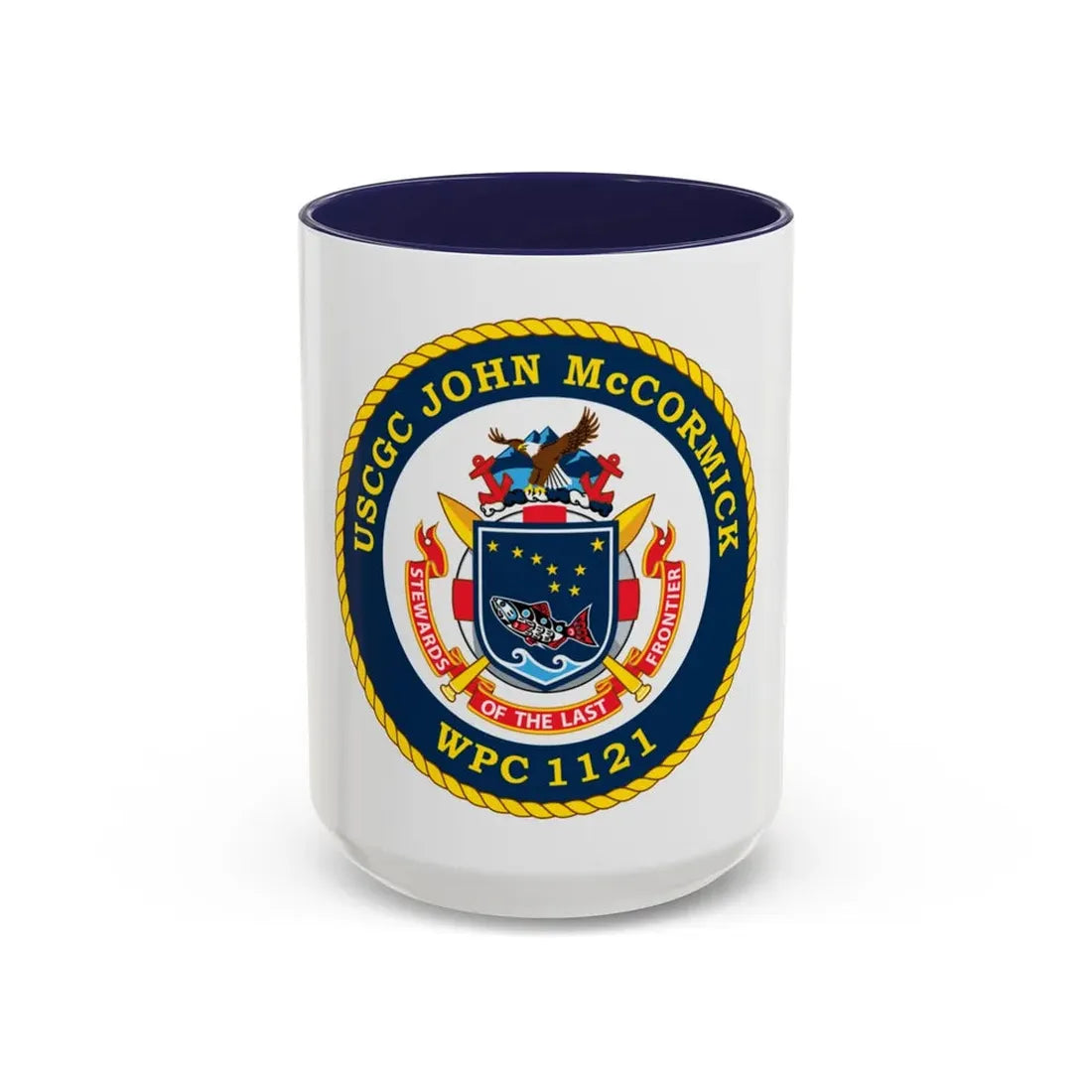 USS John McCormick WPC 1121 (U.S. Coast Guard) Accent Coffee Mug 15oz Navy - Go Mug Yourself