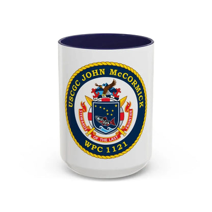 USS John McCormick WPC 1121 (U.S. Coast Guard) Accent Coffee Mug 15oz Navy - Go Mug Yourself