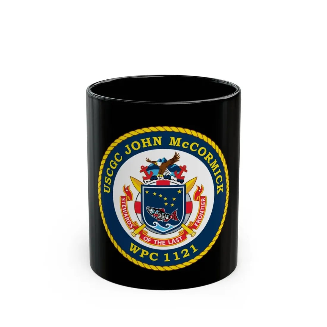 USS John McCormick WPC 1121 (U.S. Coast Guard) Black Coffee Mug 11oz - Go Mug Yourself