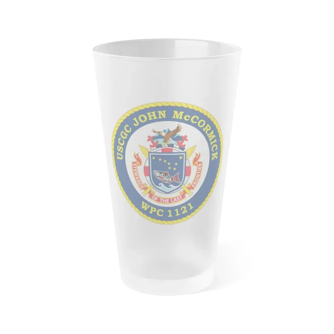 USS John McCormick WPC 1121 (U.S. Coast Guard) Frosted Pint Glass 16oz Default Title - Go Mug Yourself