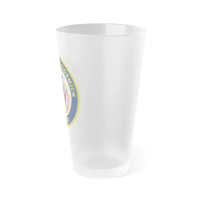 USS John McCormick WPC 1121 (U.S. Coast Guard) Frosted Pint Glass 16oz - Go Mug Yourself