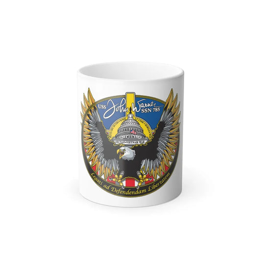 USS John Warner SSN 785 (U.S. Navy) Color Changing Mug 11oz-11oz-Go Mug Yourself