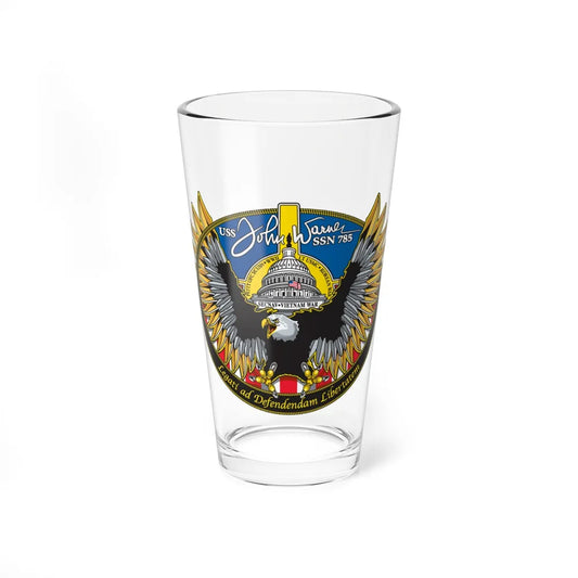 USS John Warner SSN 785 (U.S. Navy) Pint Glass 16oz-16oz-Go Mug Yourself