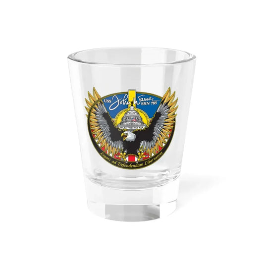 USS John Warner SSN 785 (U.S. Navy) Shot Glass 1.5oz 1.5oz - Go Mug Yourself