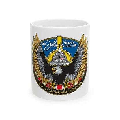 USS John Warner SSN 785 (U.S. Navy) White Coffee Mug 11oz - Go Mug Yourself