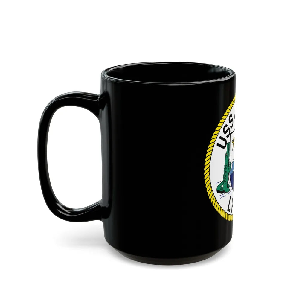 USS Juneau LPD 10 (U.S. Navy) Black Coffee Mug-Go Mug Yourself