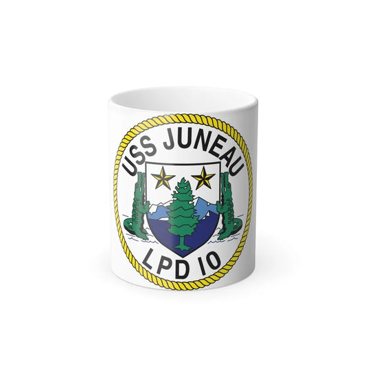 USS Juneau LPD 10 (U.S. Navy) Color Changing Mug 11oz-11oz-Go Mug Yourself