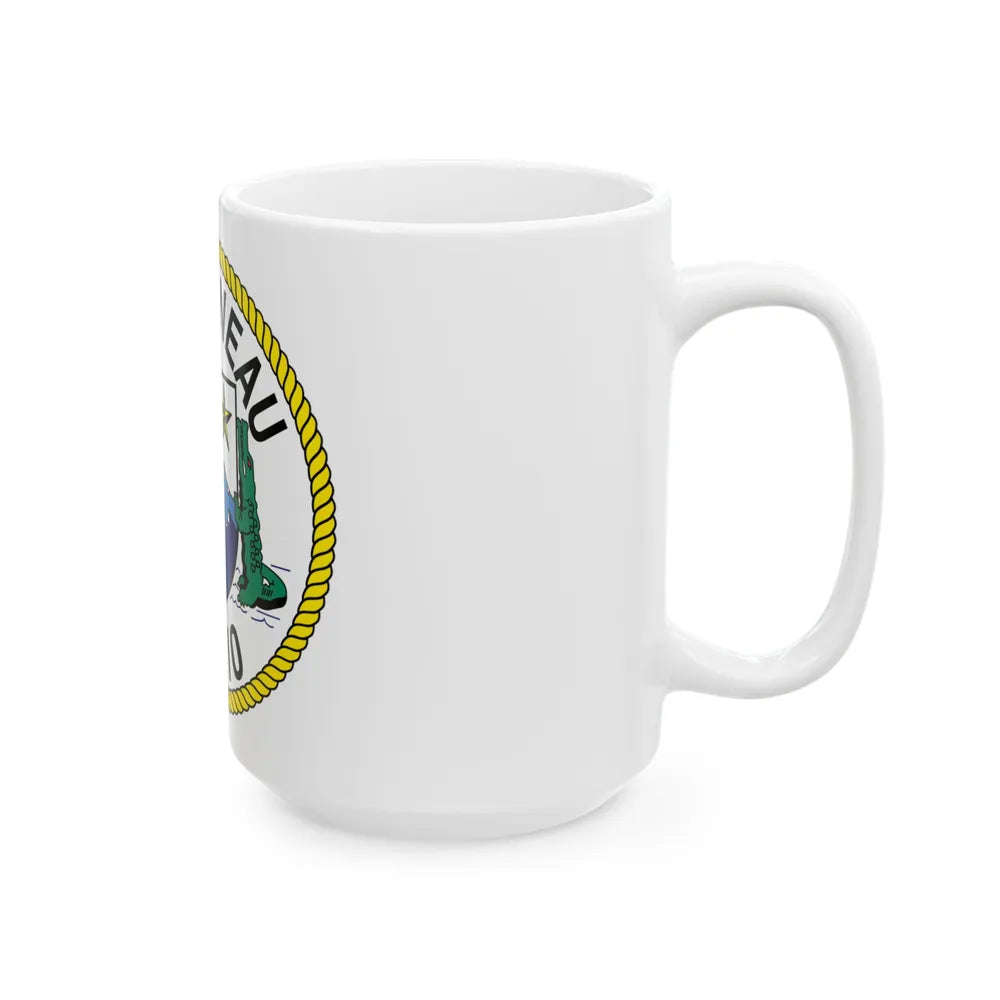 USS Juneau LPD 10 (U.S. Navy) White Coffee Mug-Go Mug Yourself