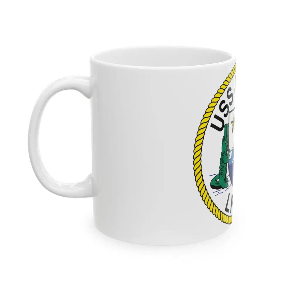 USS Juneau LPD 10 (U.S. Navy) White Coffee Mug-Go Mug Yourself