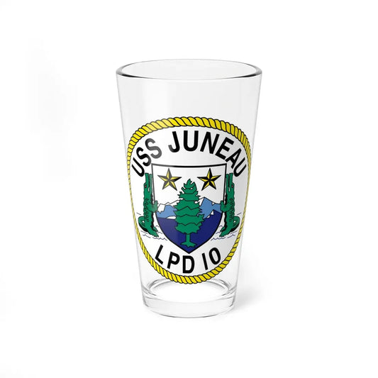 USS Juneau LPD 10 (U.S. Navy) Pint Glass 16oz 16oz - Go Mug Yourself
