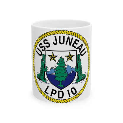 USS Juneau LPD 10 (U.S. Navy) White Coffee Mug - Go Mug Yourself